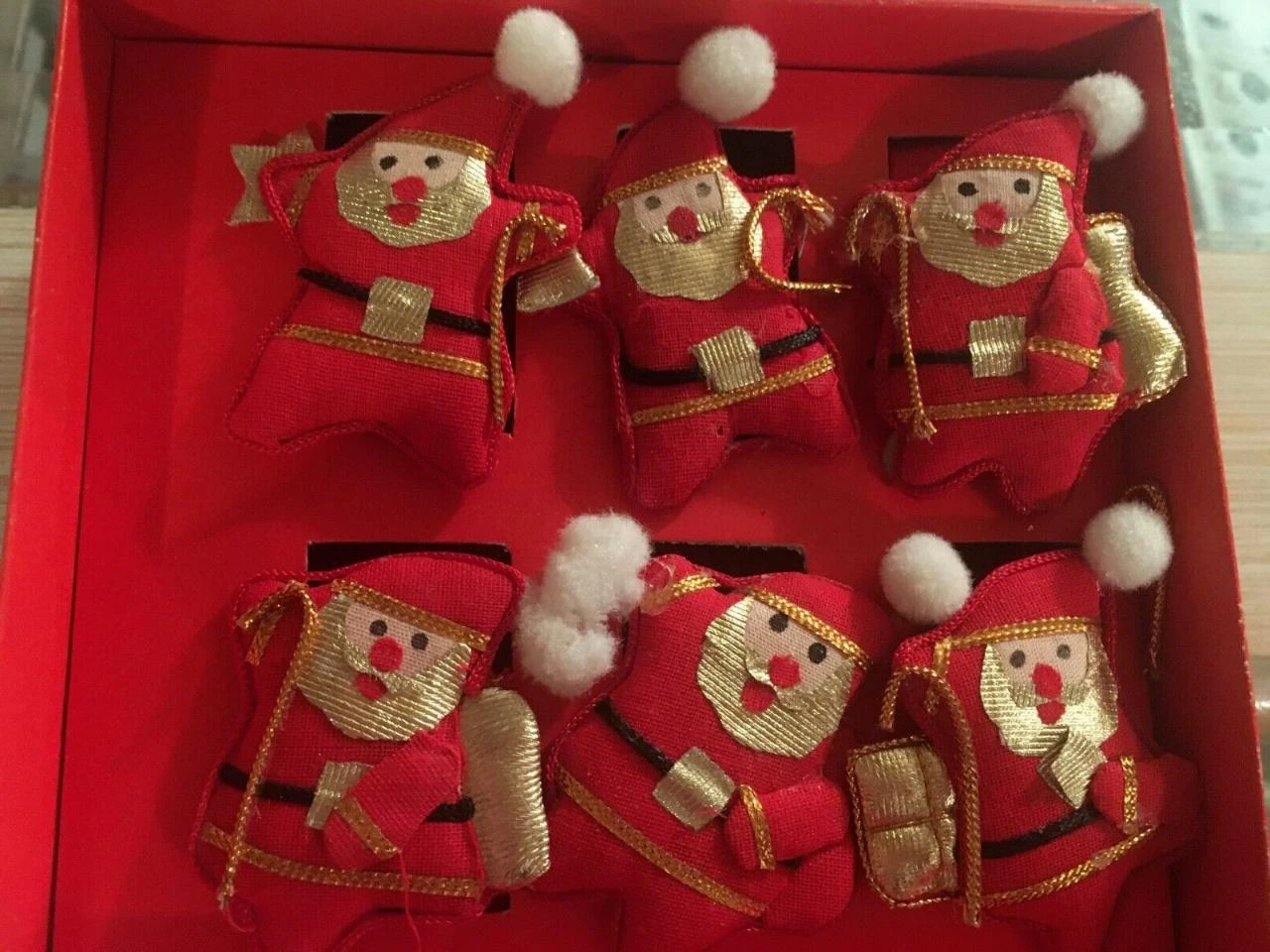Coffret de 6 ronds de serviettes de noël